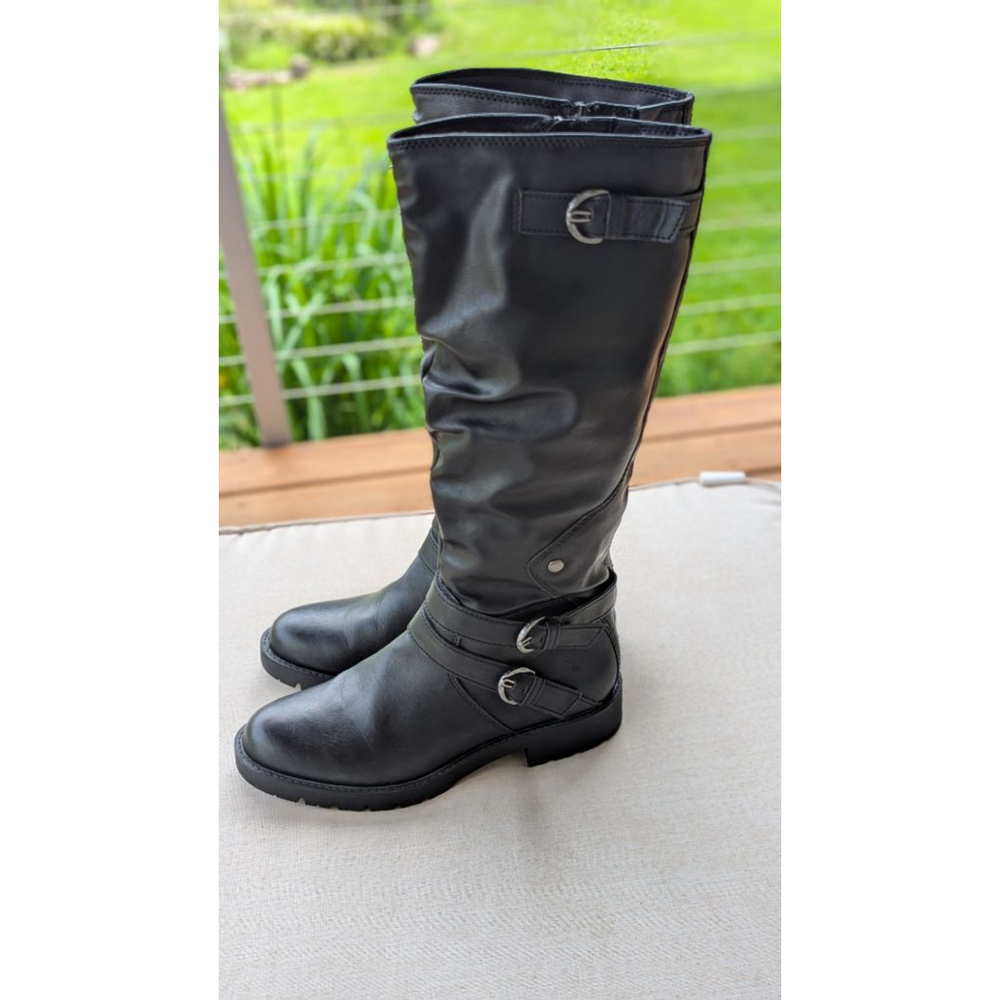 Women's American Rag Black Combat Moto Boots US 8